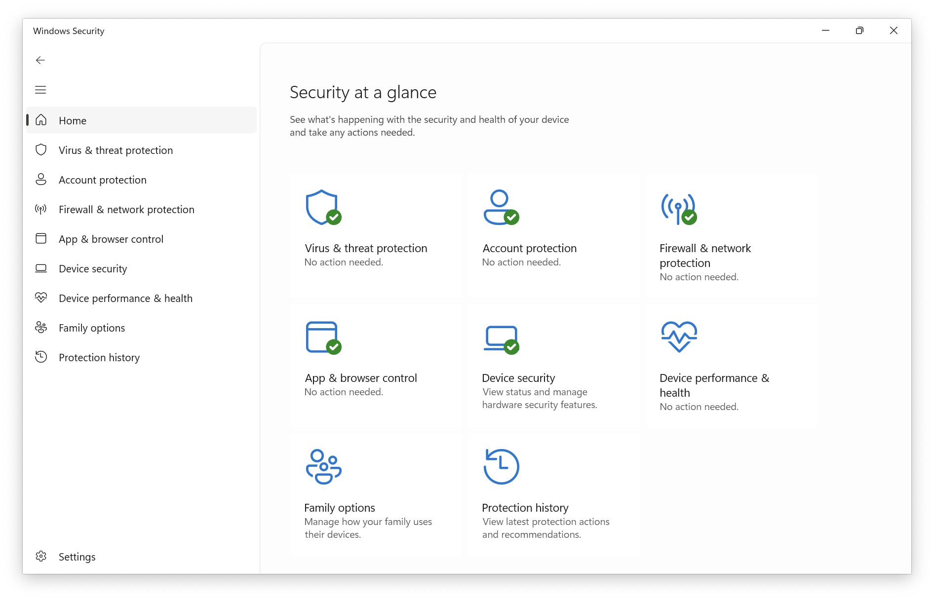 Windows Security Center